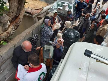 امدادرسانی هلال‌احمر به ۴۳۵ نفر از متاثران حوادث جوی