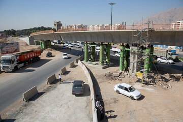 تقاطع غیرهمسطح با هدف کاهش ترافیک در میدان مدرس همدان احداث می‌شود