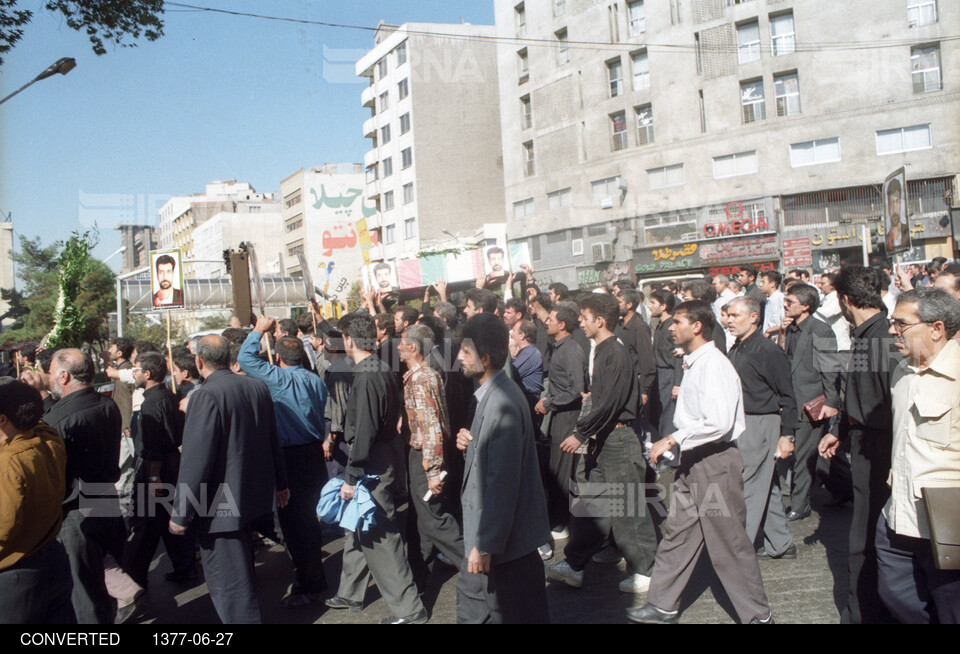 مراسم تشییع شهید محمود صارمی خبرنگار ایرنا و شهدای دیپلمات ایران در مزار شریف