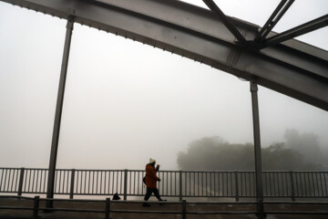 Brouillard et brume ce matin à Ahvaz dans le sud de l’Iran