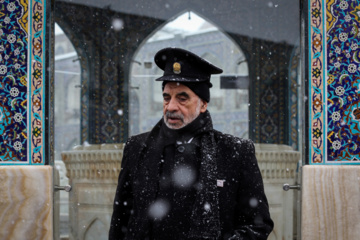 Chute de neiges à Mashhad dans le nord-est iranien 