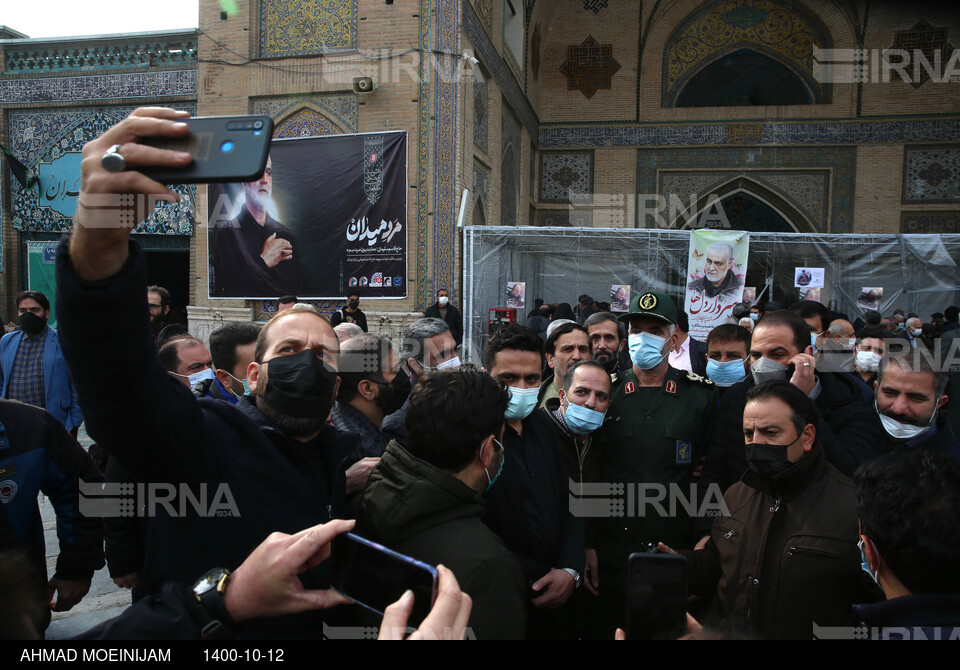 مراسم دومین سالگرد شهادت سردار سلیمانی در مسجد جامع بازار تهران