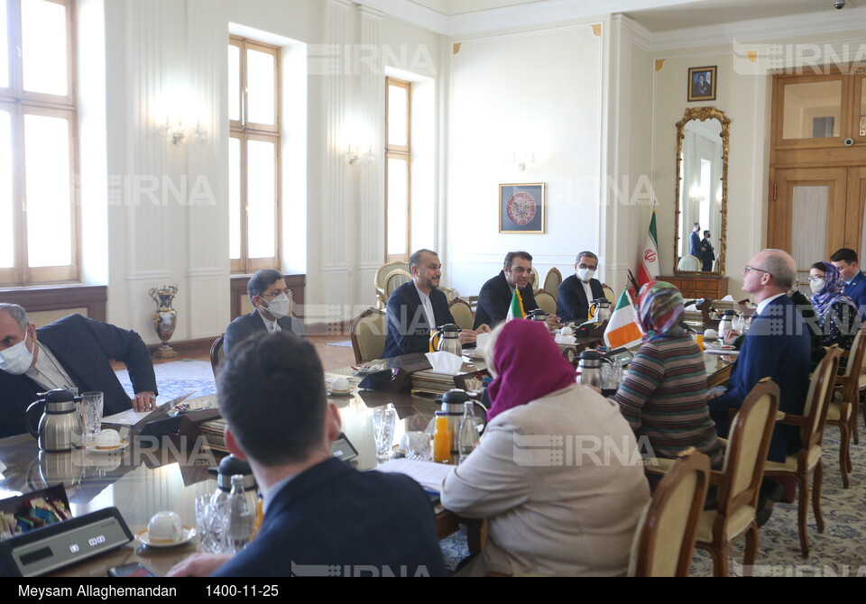 دیدار و کنفرانس مشترک مطبوعاتی وزیران امور خارجه ایرلند و ایران