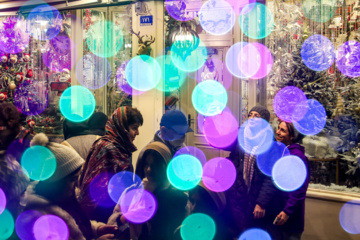 Ambiente navideño en Teherán