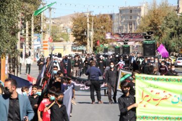 آئین عزاداری رحلت پیامبر(ص) و سالروز شهادت سردار همدانی در ملایر برگزار شد