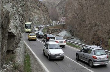 رانندگان از سفر غیر ضروری در جاده کرج - چالوس اجتناب کنند