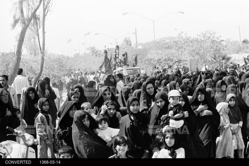 مراسم عزاداری مردم بوشهر به مناسبت رحلت امام خمینی در بوشهر