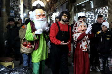 Compras para la noche de Yalda en Teherán