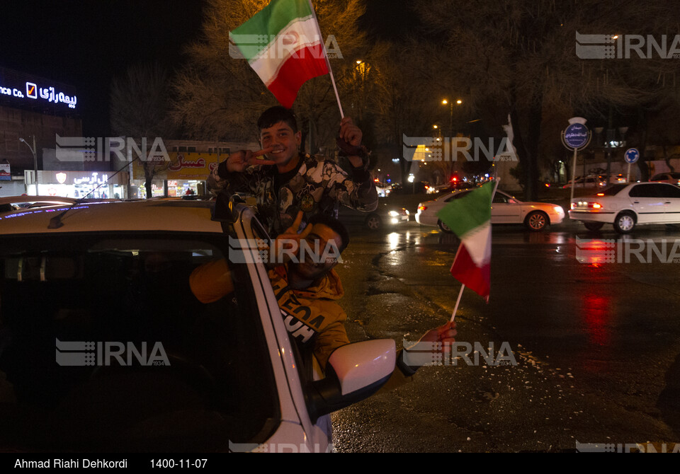 شادی مردم شهرکرد پس از صعود ایران به جام جهانی قطر