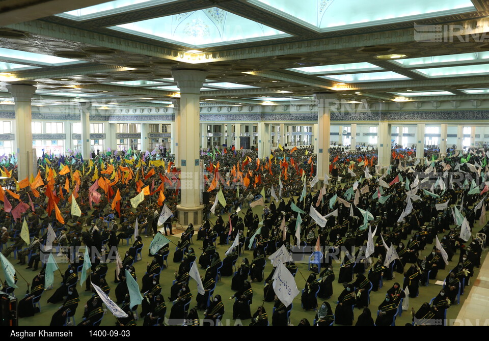 تجمع بزرگ ۵ هزار نفری بسیجیان تهران بزرگ