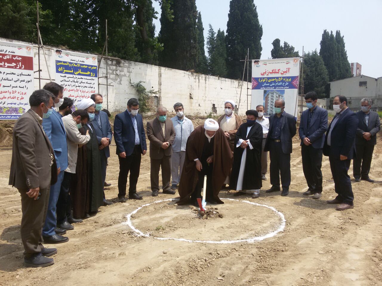 ساخت ۵۶ واحد مسکن ملی در بهشهر آغاز شد