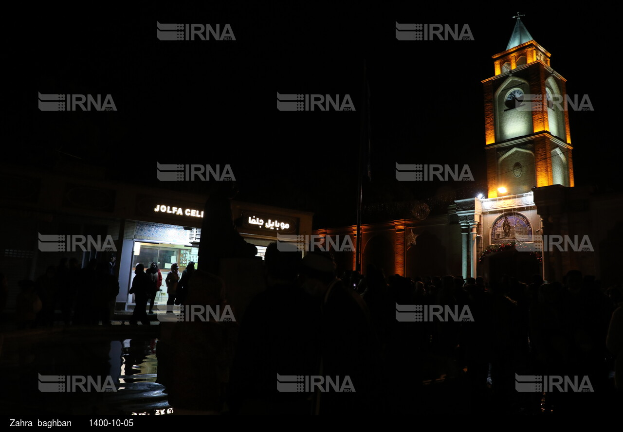مراسم میلاد حضرت مسیح (ع) در کلیسای وانک و محله جلفای اصفهان
