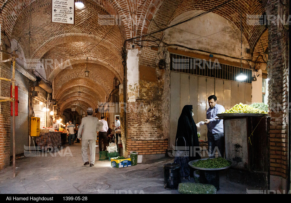 دیدنیهای ایران - بازار تبریز به وقت صبح