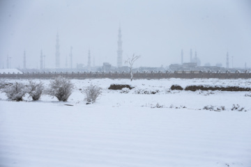 Iran : chutes de neige à Qom, située au sud-ouest de Téhéran