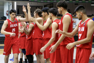 U-18 basketball match between Iran and Turkiye