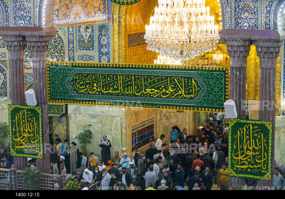 حرم حضرت اباعبدالله الحسین(ع) در شب میلاد