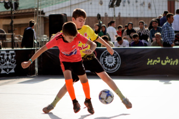 Street football and basketball competitions held in Tabriz