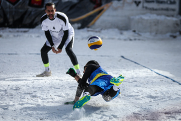 Tournoi national de volley-ball sur neige à Dizin