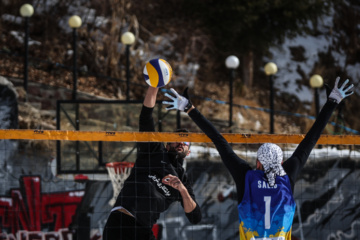 Tournoi national de volley-ball sur neige à Dizin