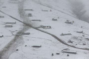 Iran : chutes de neige sur les hauts plateaux du Guilan au nord