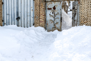 La beauté de la nature hivernale dans le village de Chibli, au nord-ouest du pays