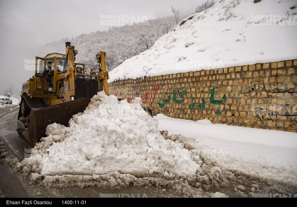 بارش برف سنگین در ارتفاعات ساری