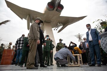 مراسم بزرگداشت امیر سرتیپ خلبان فرج الله براتپور در کرمانشاه