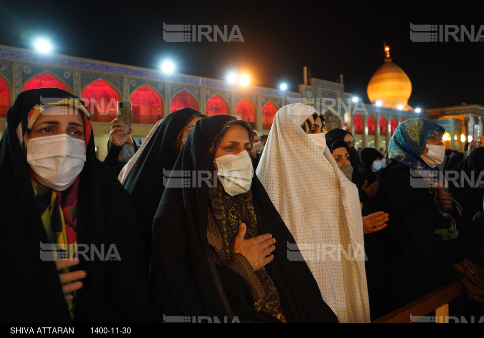 مراسم لاله گردانی شب شهادت احمد بن موسی (ع) در شیراز