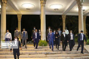 Tajikistan interior minister visit Tomb of Hafez