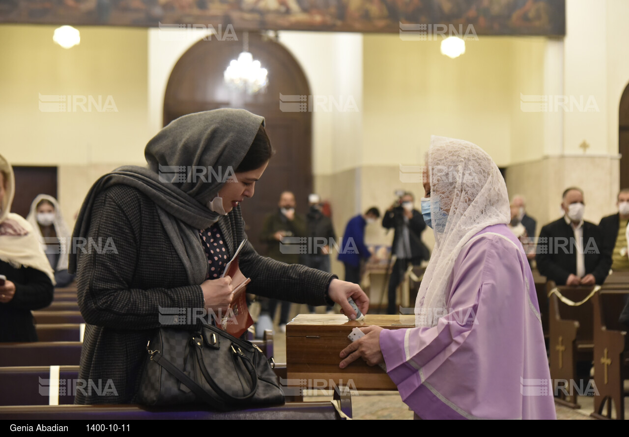 مراسم آغاز سال نوی میلادی ۲۰۲۲ در کلیسای سرکیس مقدس