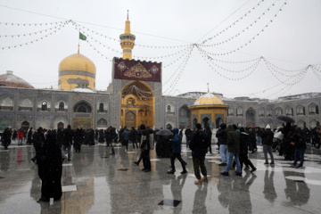 Chute de neiges à Mashhad dans le nord-est iranien 