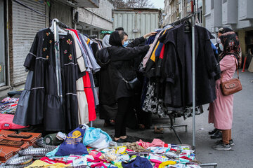 Mercado de compras de Año Nuevo en Irán
