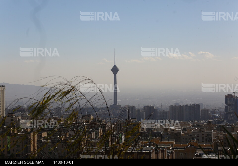 هوای تهران در اولین روز فصل زمستان