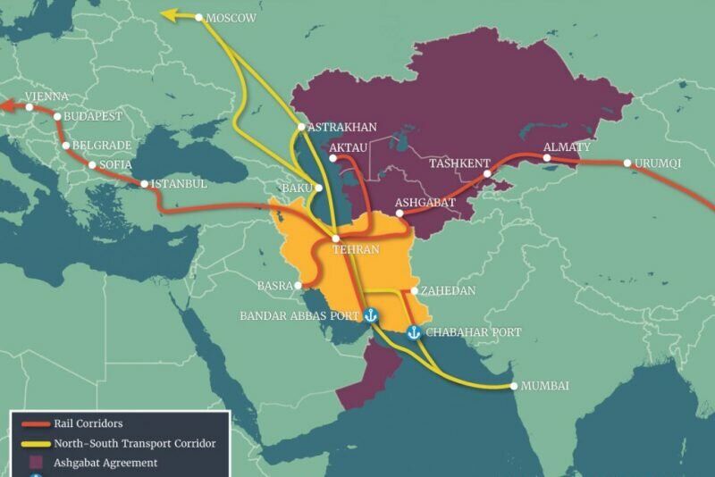 تمایل بنگلادش برای پیوستن به کریدور شمال- جنوب آسیای میانه