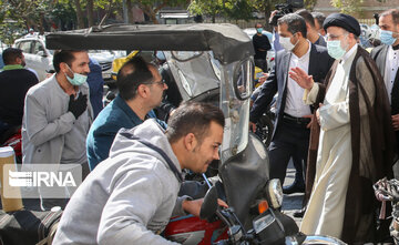 President Raisi visits a gas station after restoration from cyberattack