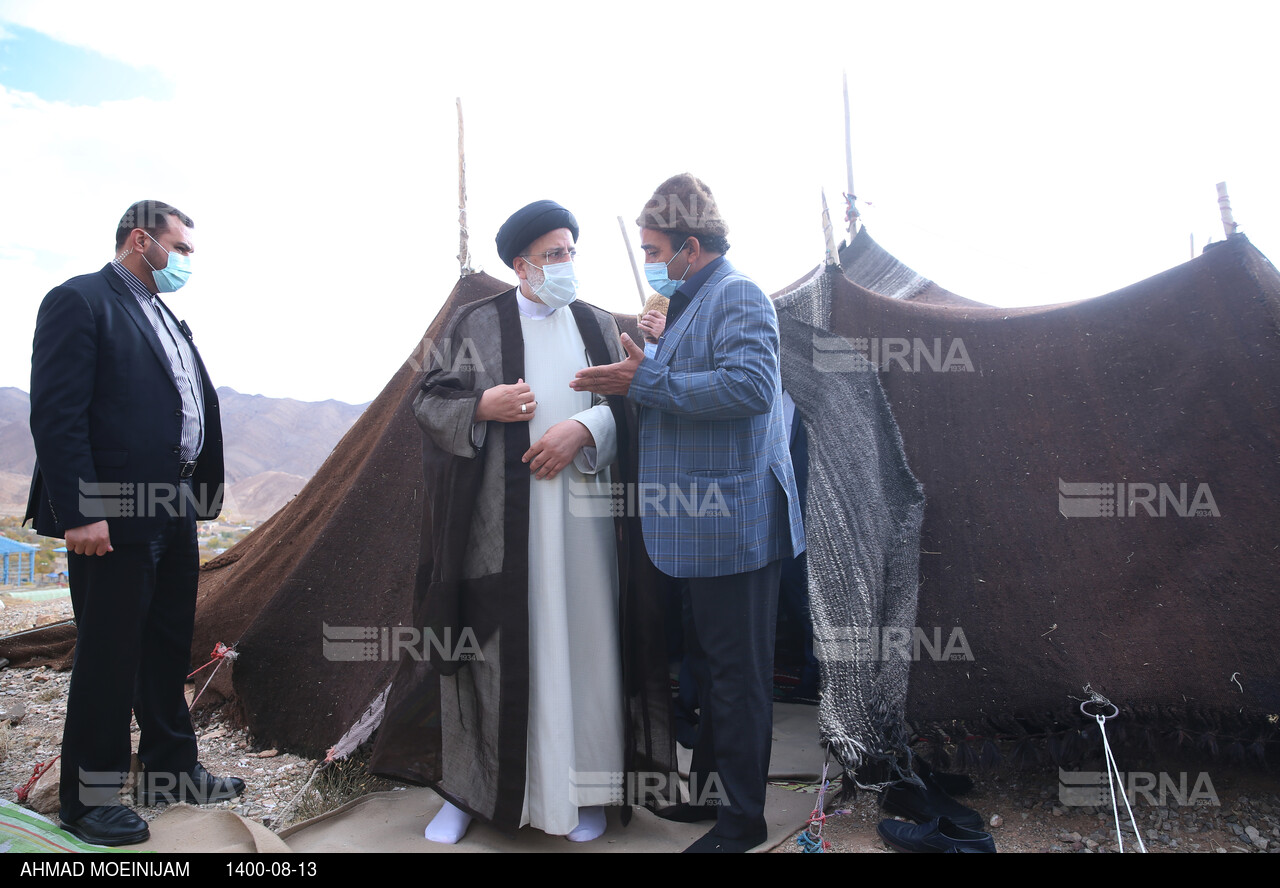 سفر رییس جمهوری به سمنان - حضور در سیاه چادر عشایر