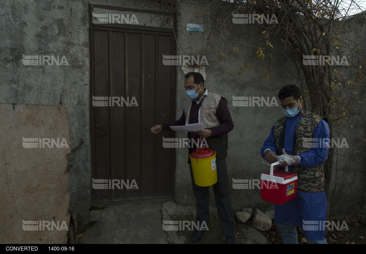 واکسیناسیون خانه به خانه در محله های گرگان