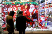 Ambiente navideño en Teherán