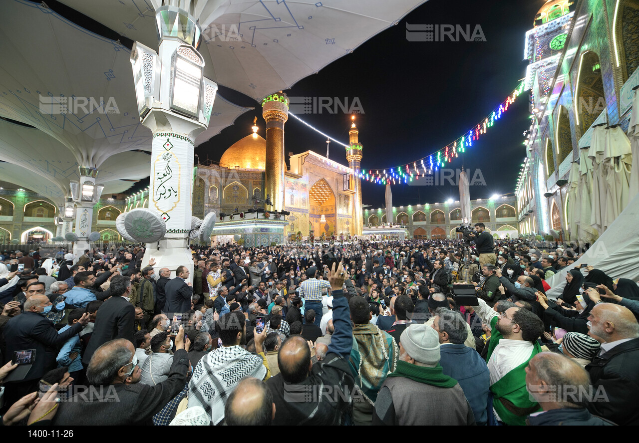 مراسم رونمایی از مناره دوم حرم امیر المومنین امام علی (ع)