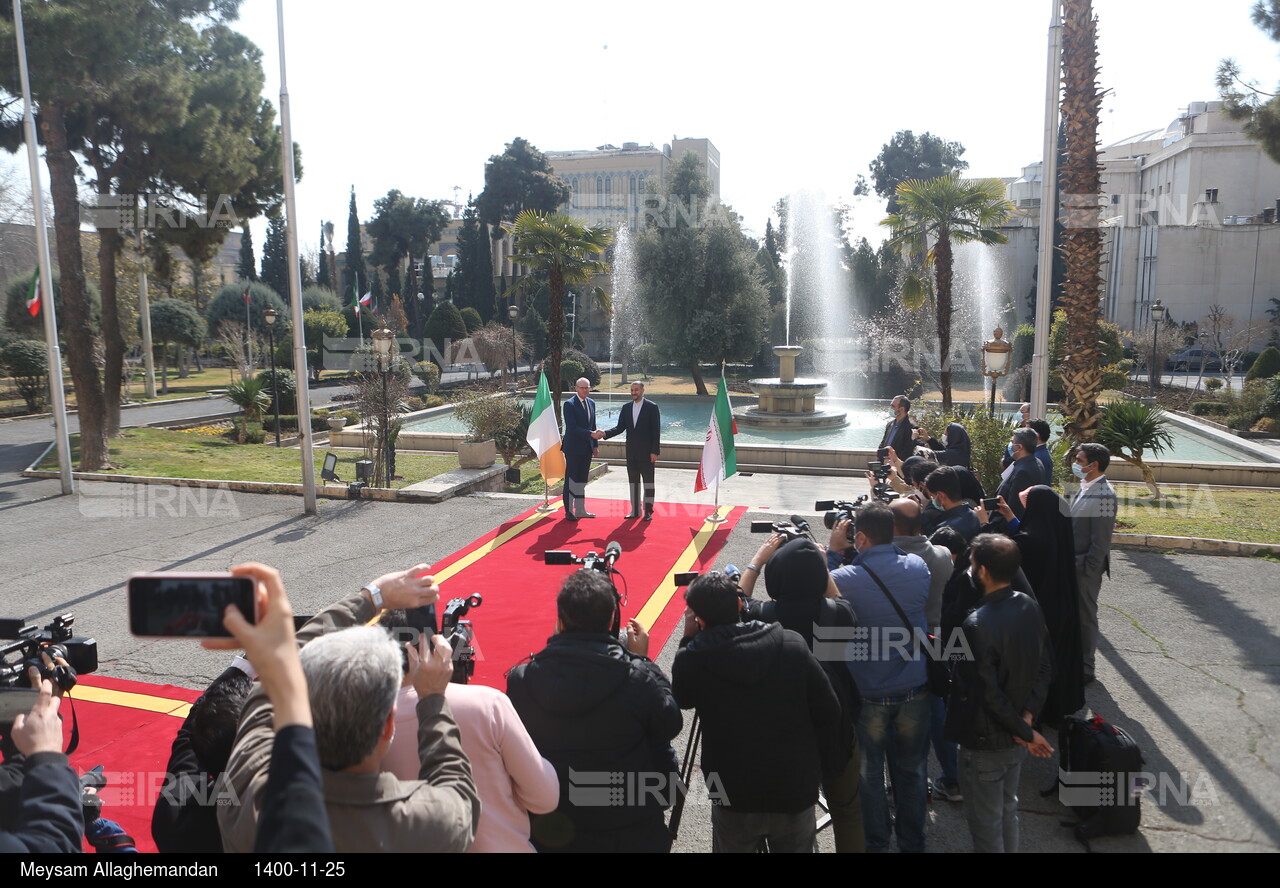 دیدار و کنفرانس مشترک مطبوعاتی وزیران امور خارجه ایرلند و ایران