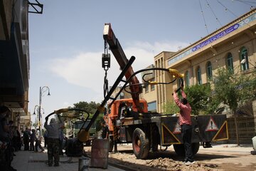 بازسازی خیابان امام سمنان