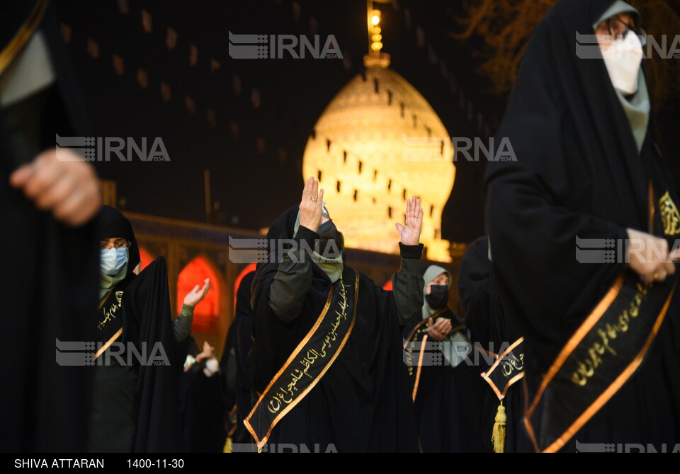 مراسم لاله گردانی شب شهادت احمد بن موسی (ع) در شیراز