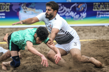 Iran : tournoi de championnat du monde du Kabaddi sur la plage