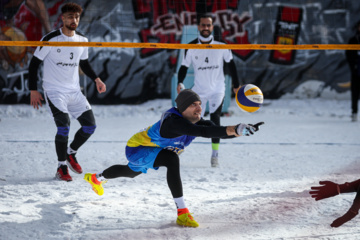 Tournoi national de volley-ball sur neige à Dizin