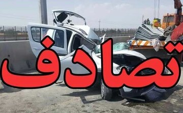 تصادف چهار خودرو در بزرگراه آزادگان تلفات جانی نداشت