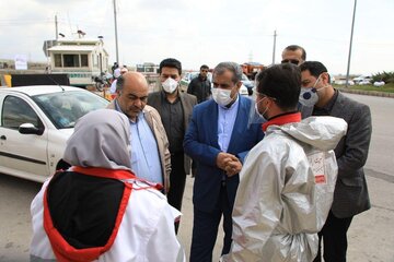 استاندار از مبادی ورودی و خروجی شهر قزوین بازدید کرد
