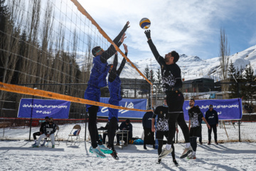 Tournoi national de volley-ball sur neige à Dizin