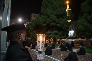 مراسم شام غریبان امام رضا(ع) در مشهد برگزار شد