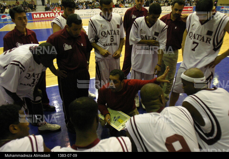 مسابقات بسکتبال امیدهای آسیا - دیدار ایران و قطر