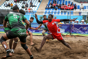 Iran : tournoi de championnat du monde du Kabaddi sur la plage